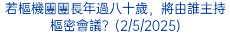 若樞機團團長年過八十歲，將由誰主持樞密會議？(2/5/2025)