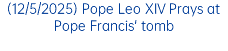 (12/5/2025) Pope Leo XIV Prays at Pope Francis' tomb