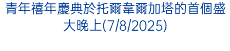 青年禧年慶典於托爾韋爾加塔的首個盛大晚上(7/8/2025)