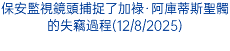 保安監視鏡頭捕捉了加祿·阿庫蒂斯聖髑的失竊過程(12/8/2025)
