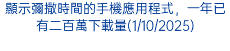 顯示彌撒時間的手機應用程式，一年已有二百萬下載量(1/10/2025)