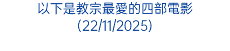 以下是教宗最愛的四部電影(22/11/2025)