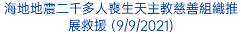 海地地震二千多人喪生天主教慈善組織推展救援 (9/9/2021)