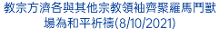 教宗方濟各與其他宗教領袖齊聚羅馬鬥獸場為和平祈禱(8/10/2021)