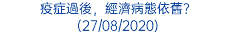 疫症過後，經濟病態依舊？ (27/08/2020)