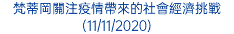 梵蒂岡關注疫情帶來的社會經濟挑戰 (11/11/2020)