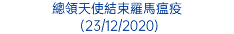 總領天使結束羅馬瘟疫 (23/12/2020)