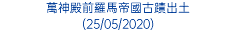 萬神殿前羅馬帝國古蹟出土 (25/05/2020)