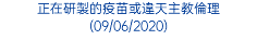 正在研製的疫苗或違天主教倫理 (09/06/2020)