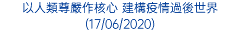 以人類尊嚴作核心 建構疫情過後世界 (17/06/2020)