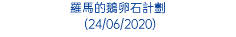 羅馬的鵝卵石計劃 (24/06/2020)