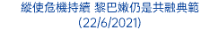 縱使危機持續 黎巴嫩仍是共融典範 (22/6/2021)