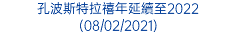 孔波斯特拉禧年延續至2022 (08/02/2021)