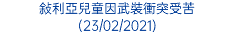 敍利亞兒童因武裝衝突受苦 (23/02/2021)