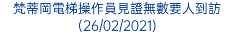 梵蒂岡電梯操作員見證無數要人到訪 (26/02/2021)