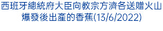 西班牙總統府大臣向教宗方濟各送贈火山爆發後出產的香蕉(13/6/2022)
