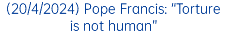 (23/11/2022) Pope Francis sits down to eat lunch with people in need at the Vatican
