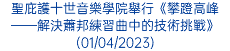 聖庇護十世音樂學院舉行《攀蹬高峰——解決蕭邦練習曲中的技術挑戰》(01/04/2023)