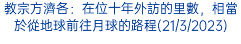 教宗方濟各：在位十年外訪的里數，相當於從地球前往月球的路程(21/3/2023)