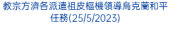 教宗方濟各派遣祖皮樞機領導烏克蘭和平任務(25/5/2023)