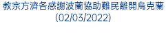 教宗方濟各感謝波蘭協助難民離開烏克蘭(02/03/2022)