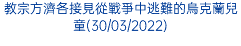 教宗方濟各接見從戰爭中逃難的烏克蘭兒童(30/03/2022)