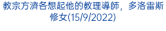 教宗方濟各想起他的教理導師，多洛雷斯修女(15/9/2022)